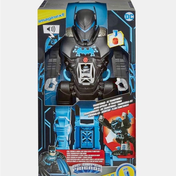 Fisher price Imaginext Batman robot dc super friends lights/sounds 2 figures - Picture 2 of 9